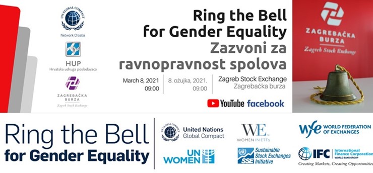 POZIV: Ring the Bell for Gender Equality 2021, premijera 8. ožujka u 9:00 sati